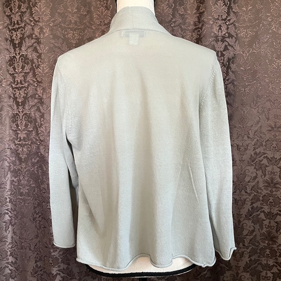 Coldwater Creek Lightweight 3/4 Sleeve Cardigan Grey Tone Size Small NWOT - Picture 2 of 8
